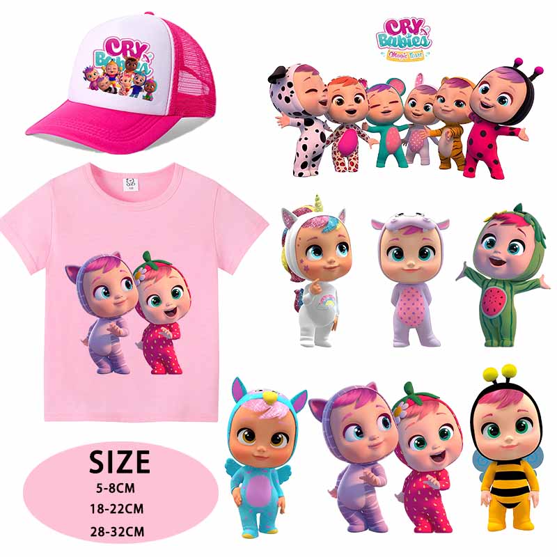 Baby Clothing 1 Year Old - Crying Babies Iron on Patches Cute