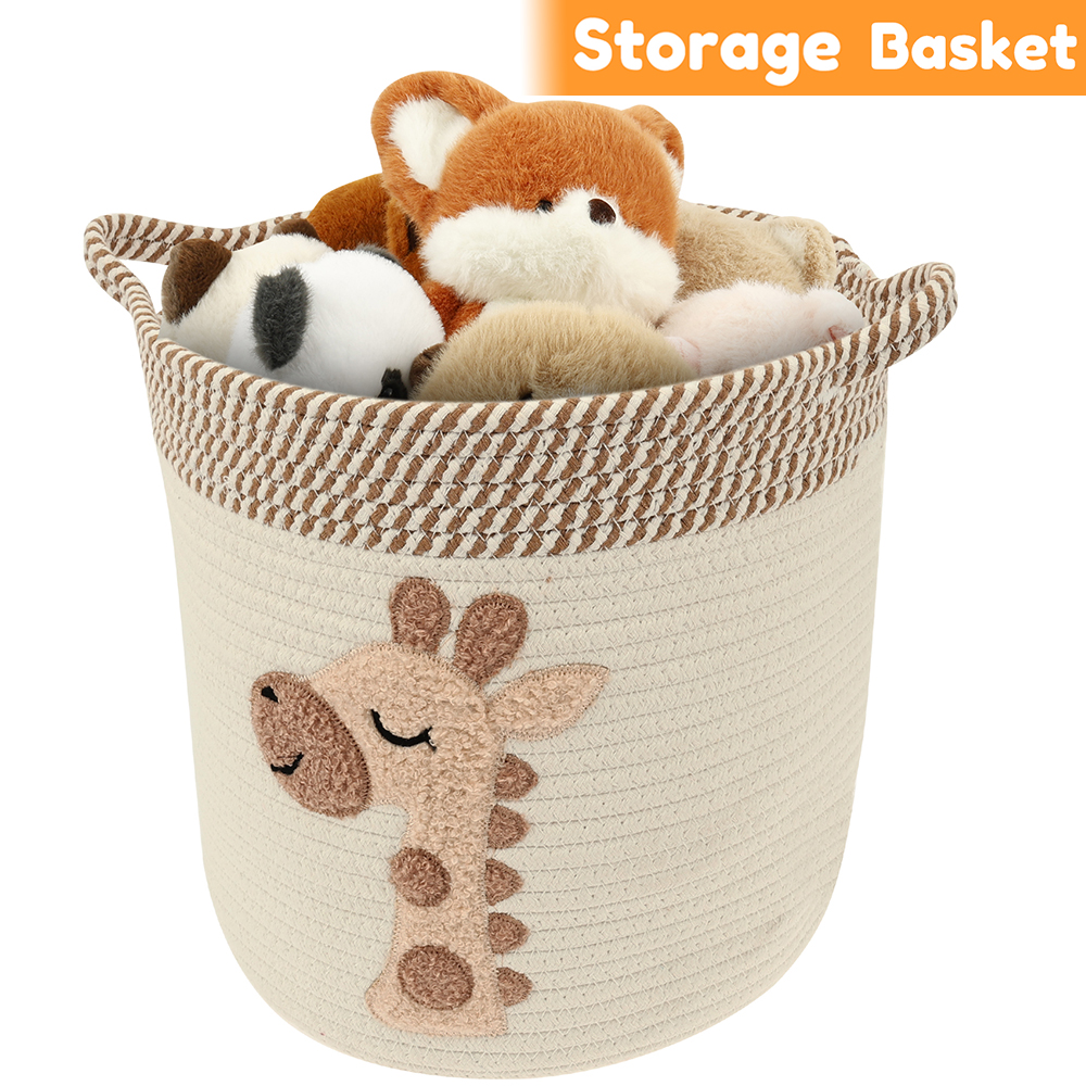 Baby Clothing Basket - Cotton Rope Storage Basket Large Capacity