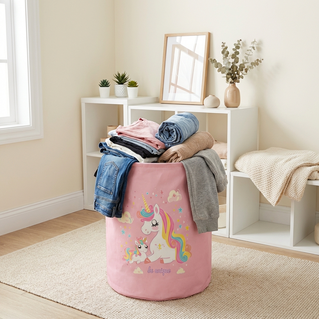 Unicorn laundry basket, foldab - Baby Clothing Basket のレビューと価格