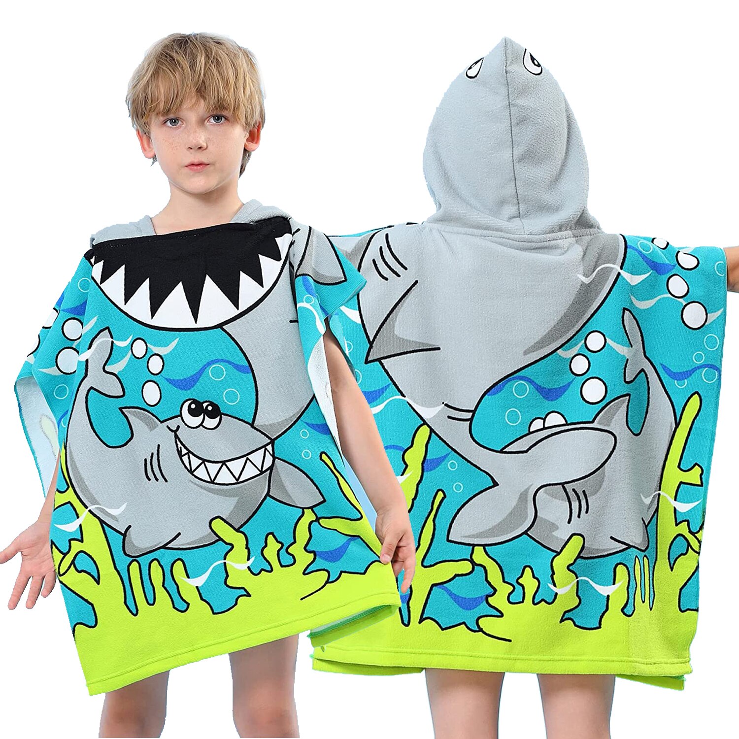 1pc Cute Bath Cartoon Animals  - Hooded Bath Towel のレビューと価格