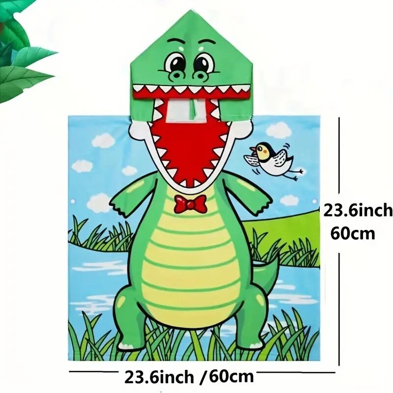 1pc Cute Bath Cartoon Animals  - Hooded Bath Towel のレビューと価格