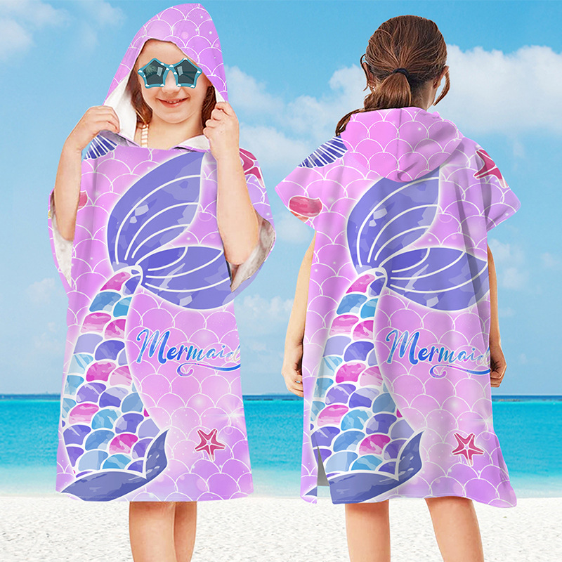 Baby Cartoon Printing Bathrobe - Hooded Bath Towel のレビューと価格