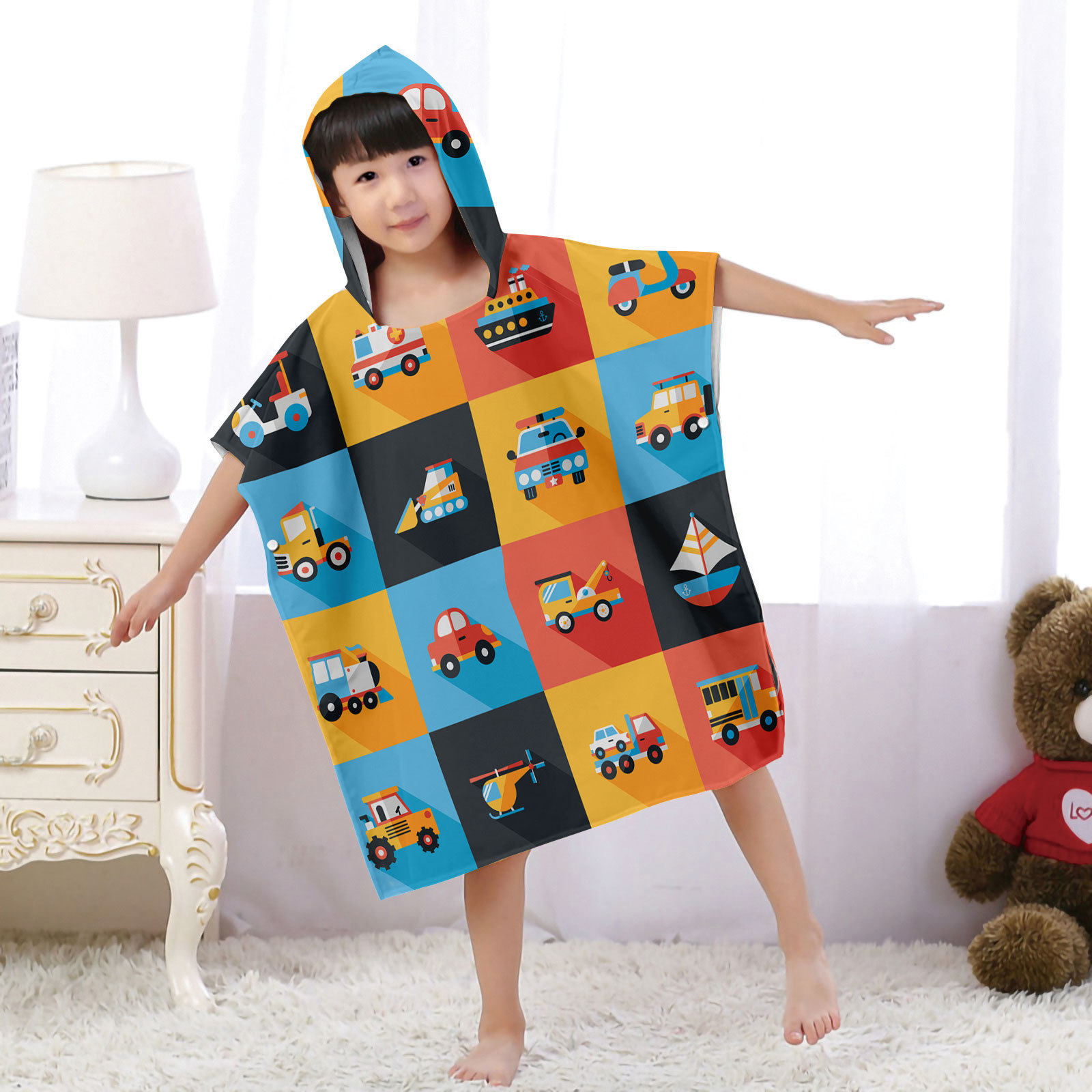Car Series Kids Hooded Bath To - Hooded Bath Towel のレビューと価格