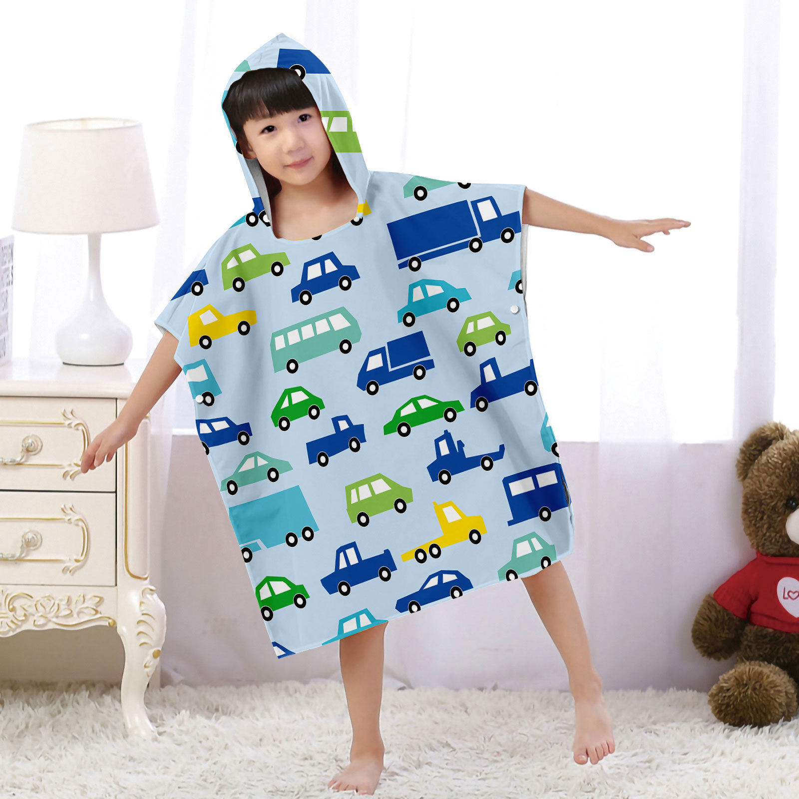 Car Series Kids Hooded Bath To - Hooded Bath Towel のレビューと価格