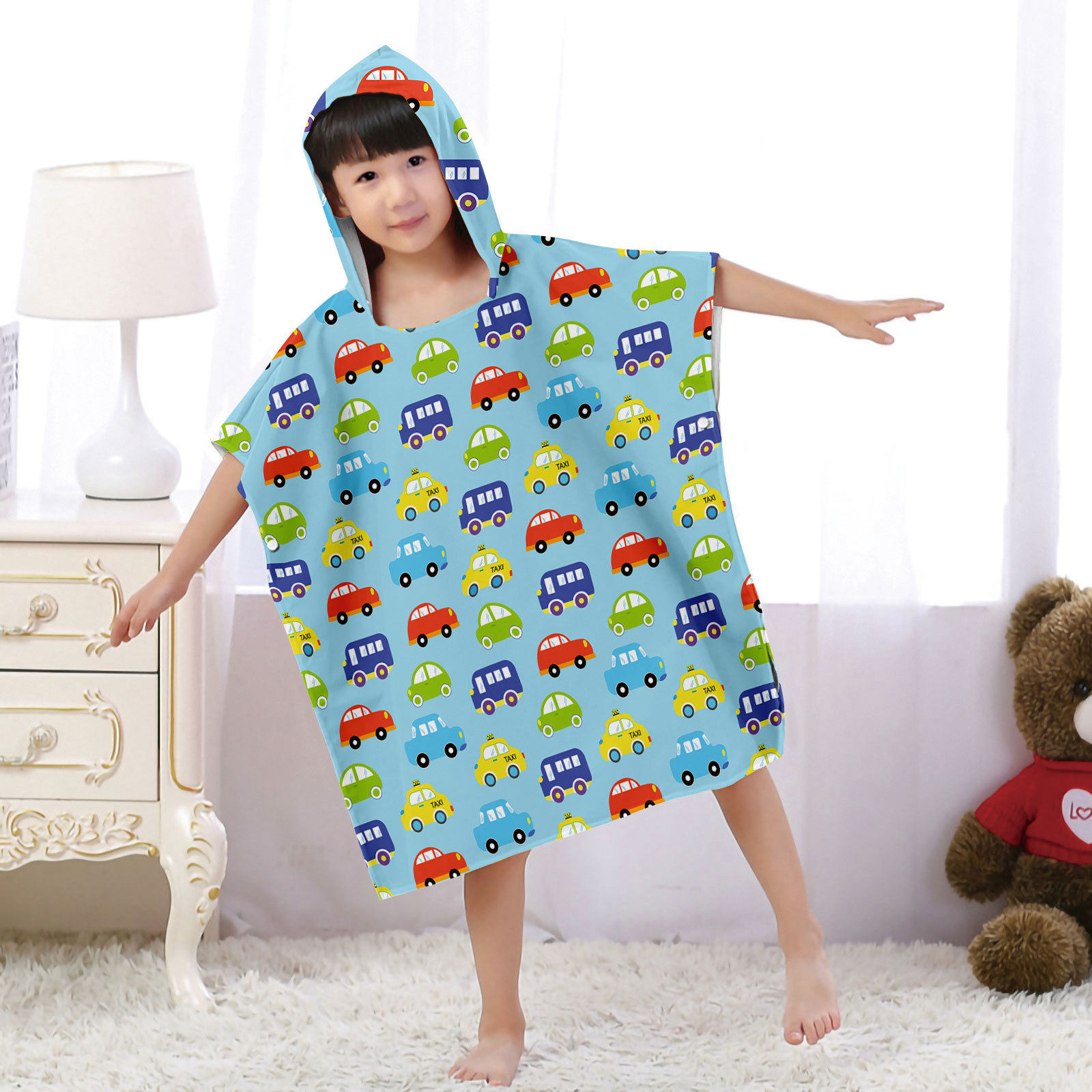 Car Series Kids Hooded Bath To - Hooded Bath Towel のレビューと価格