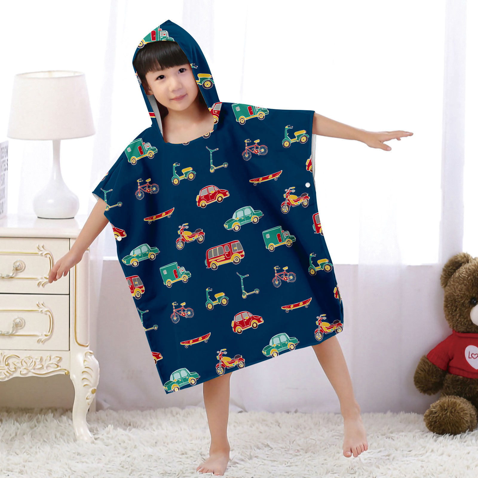 Car Series Kids Hooded Bath To - Hooded Bath Towel のレビューと価格