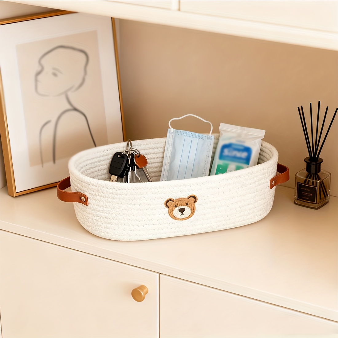 Oval Woven Bathroom Storage Ba - Baby Clothing Basket のレビューと価格