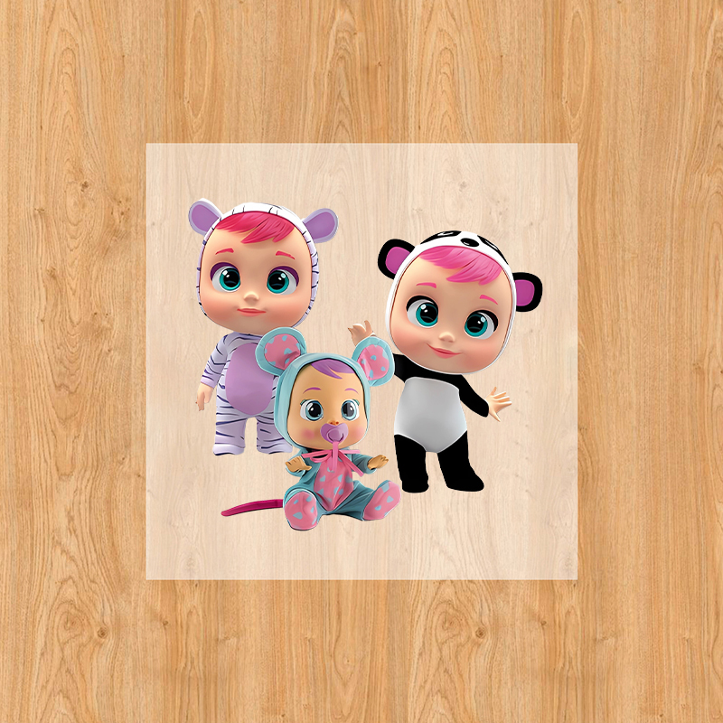 Crying Babies Iron on Patches  - Baby Clothing 1 Year Old のレビューと価格