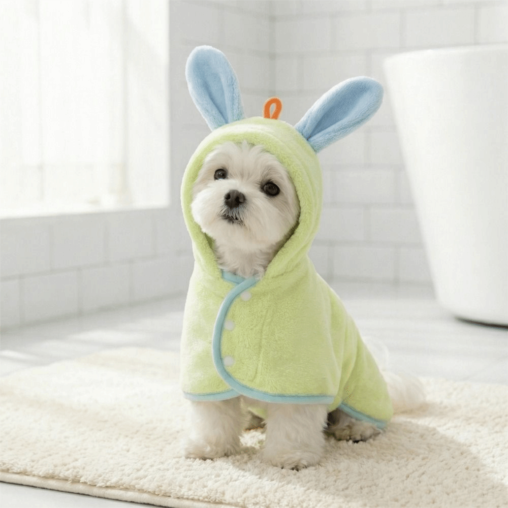 Super Absorbent Dog Hooded Bat - Hooded Bath Towel のレビューと価格