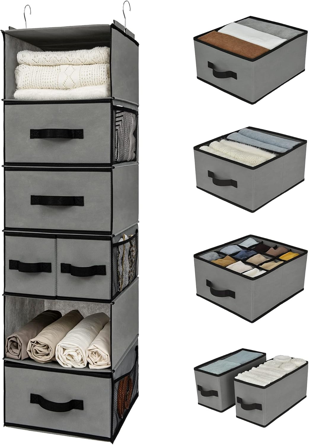 6-Shelf Hanging Closet Organiz - Baby Clothing Images のレビューと価格