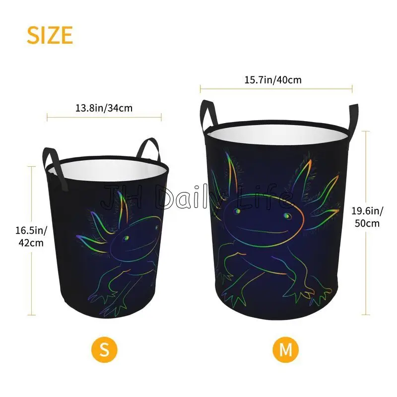 Rainbow Axolotl Laundry Basket - Baby Clothing Basket のレビューと価格