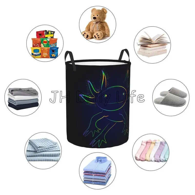 Rainbow Axolotl Laundry Basket - Baby Clothing Basket のレビューと価格