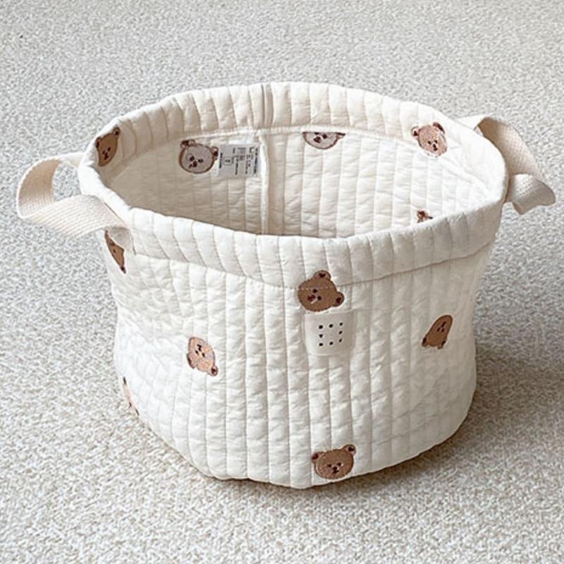 Cute Bear Embroidery Diaper Ba - Baby Clothing Basket のレビューと価格
