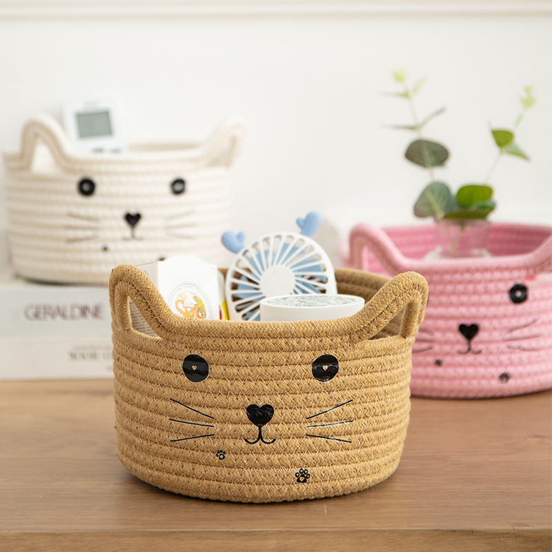 Cute Storage Baskets Cotton Wo - Baby Clothing Basket のレビューと価格