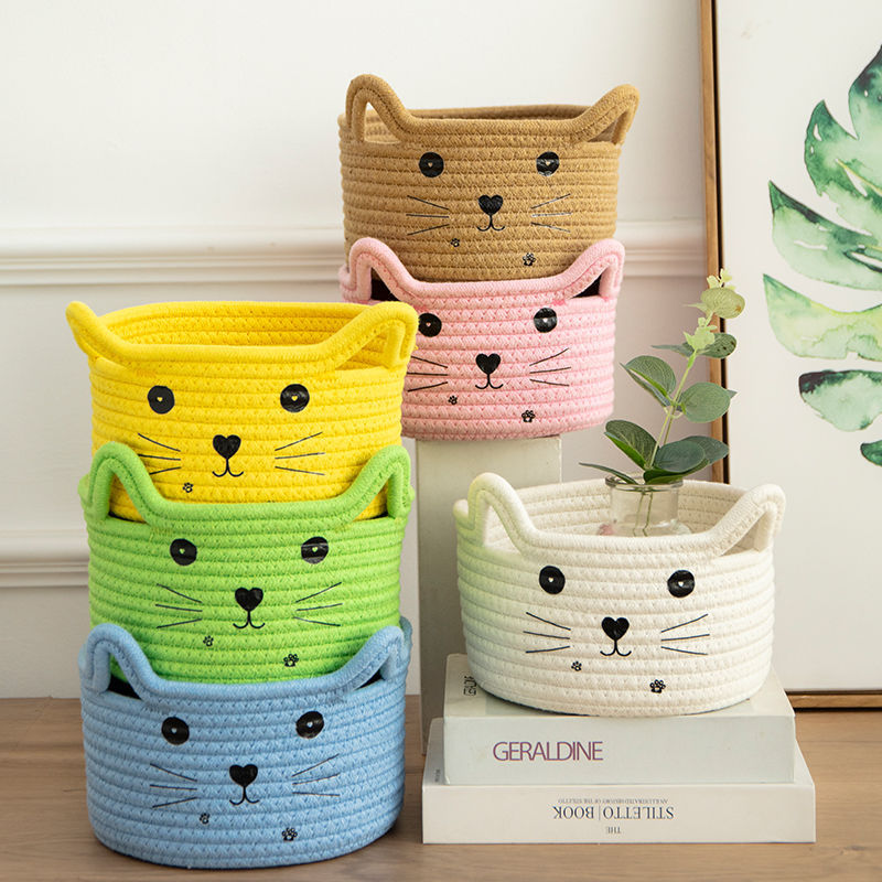 Cute Storage Baskets Cotton Wo - Baby Clothing Basket のレビューと価格
