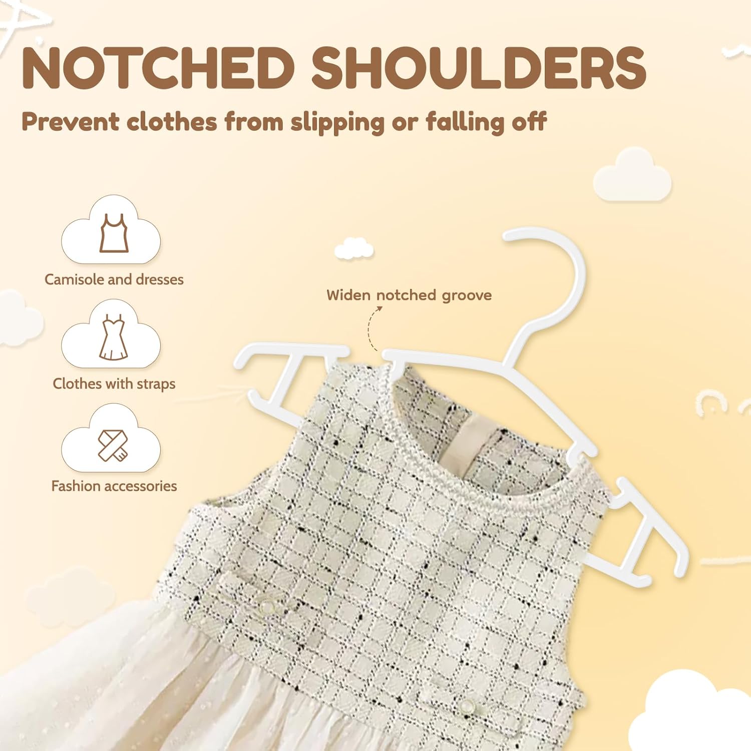 Kids Plastic Hangers 50 Pack,  - Baby Clothing Images のレビューと価格