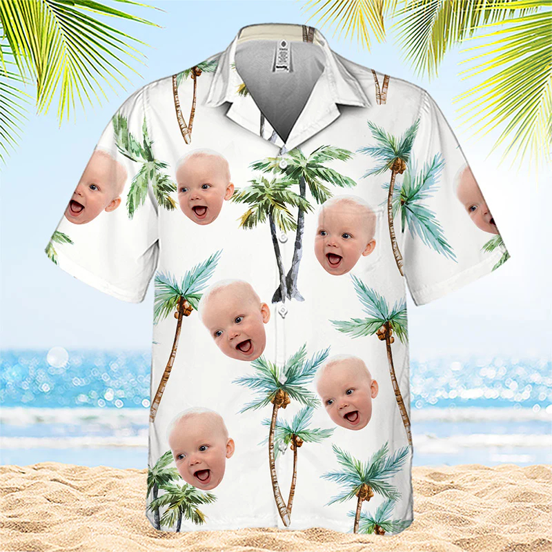 Face Photo Baby Shirts For Men - Baby Clothing Hawaii のレビューと価格