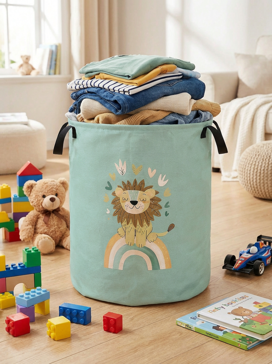 Little Lion Laundry Basket Fol - Baby Clothing Basket のレビューと価格