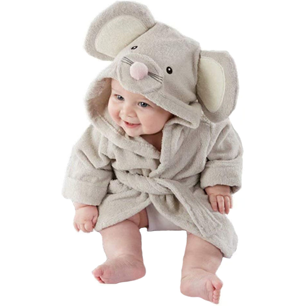 Baby Boy Bathrobe Hooded Towel - Hooded Bath Towel のレビューと価格
