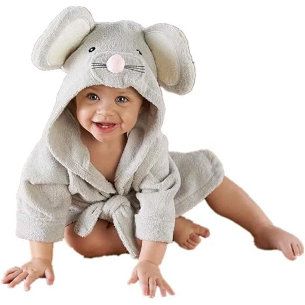 Baby Boy Bathrobe Hooded Towel - Hooded Bath Towel のレビューと価格