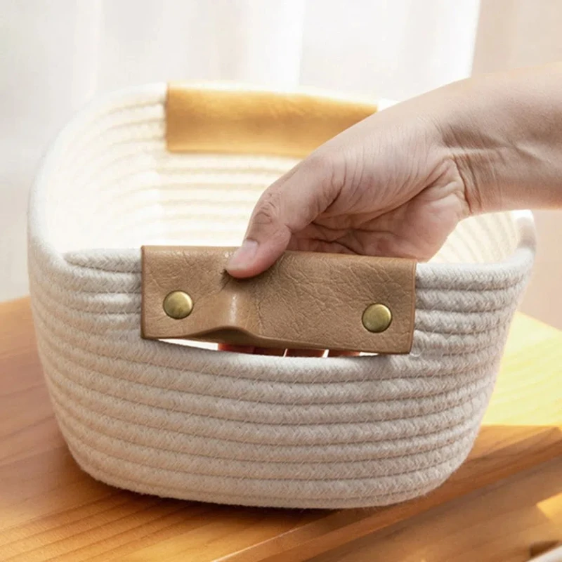 Woven Cotton Rope Desk Storage - Baby Clothing Basket のレビューと価格
