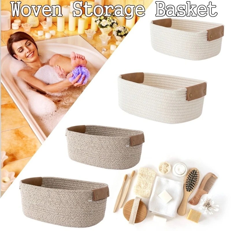 Woven Cotton Rope Desk Storage - Baby Clothing Basket のレビューと価格