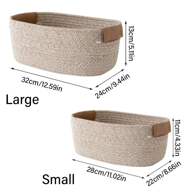 Woven Cotton Rope Desk Storage - Baby Clothing Basket のレビューと価格